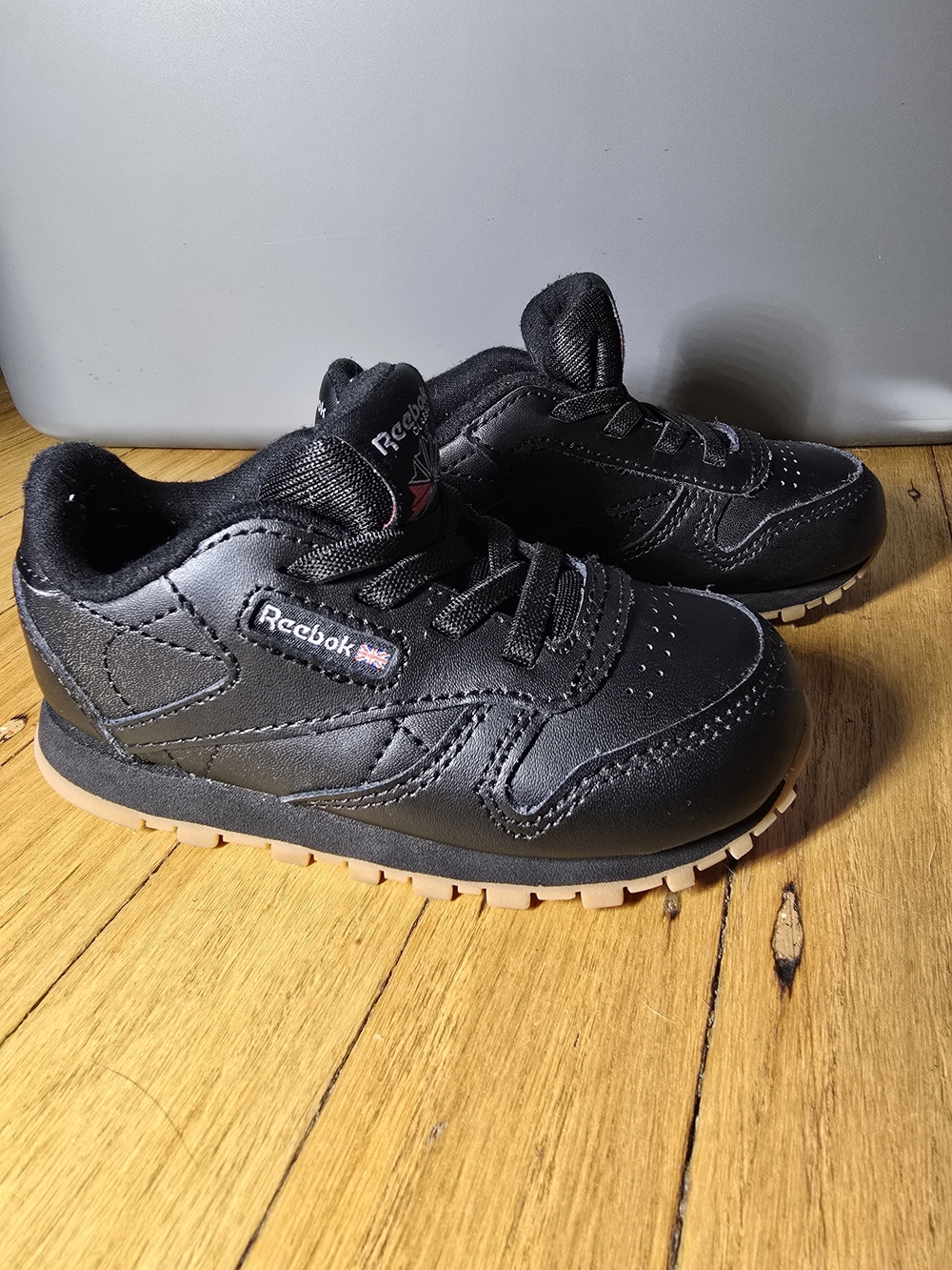 Reebok Toddler Classic Leather Black Casual Sneakers